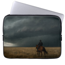 Capa Para Notebook Tempestade da Pradaria - Clima Dramático do Oeste