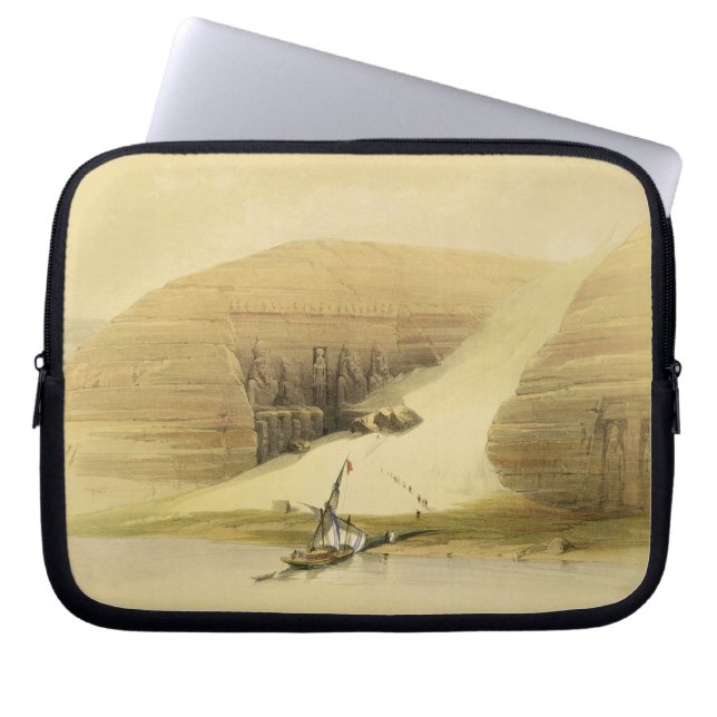 Capa Para Notebook Templo escavado de Abu Simbel, de "Egipto e de NU (Frente)