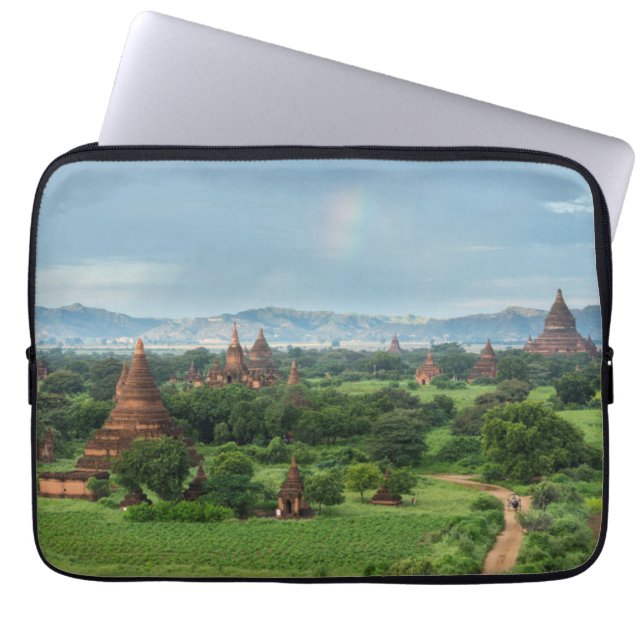 Capa Para Notebook Templos em Bagan, Myanmar (Frente)