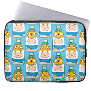 Capa Para Notebook Tempo de Aventura BMO, Jake e Finn