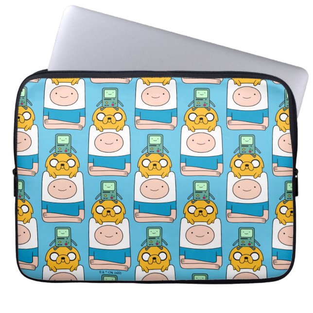 Capa Para Notebook Tempo de Aventura | BMO, Jake e Finn (Frente)