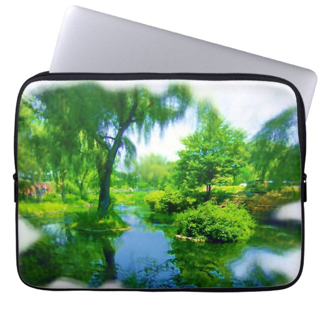 Capa Para Notebook Tempo longe da cidade (Frente)