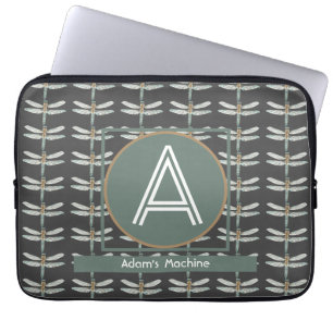 CAPA PARA NOTEBOOK TENDÊNCIA NEGRA PERSONALIZADA DRAGONFLY