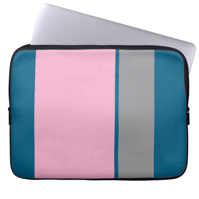Capa Para Notebook Tendy Turquoise e Bolsa de laptop rosa MurugiTech (Frente)