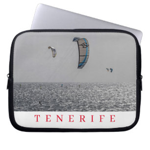 Capa Para Notebook Tenerife kite-surfers visualiza o laptop