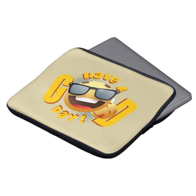 Capa Para Notebook Tenha um bom dia | 13 polegadas (Frente Topo)