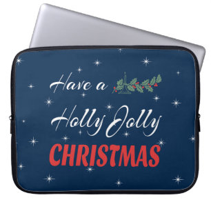 Capa Para Notebook Tenha um Natal Holly Jolly