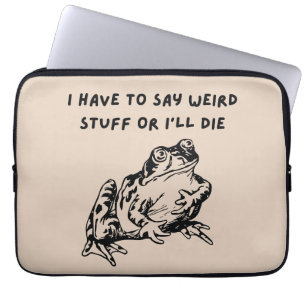 Capa Para Notebook Tenho que dizer coisas estranhas ou vou morrer Sap