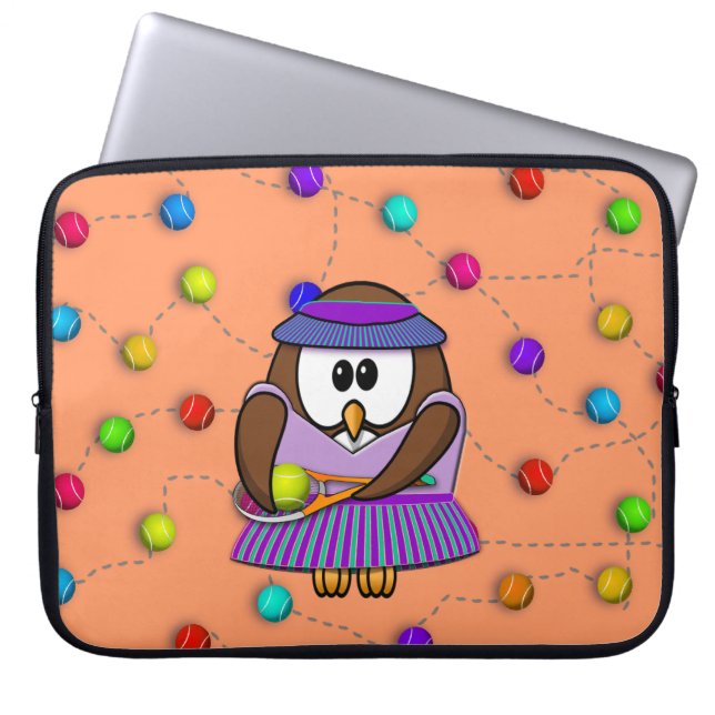 Capa Para Notebook tênis coruja - menina (Frente)