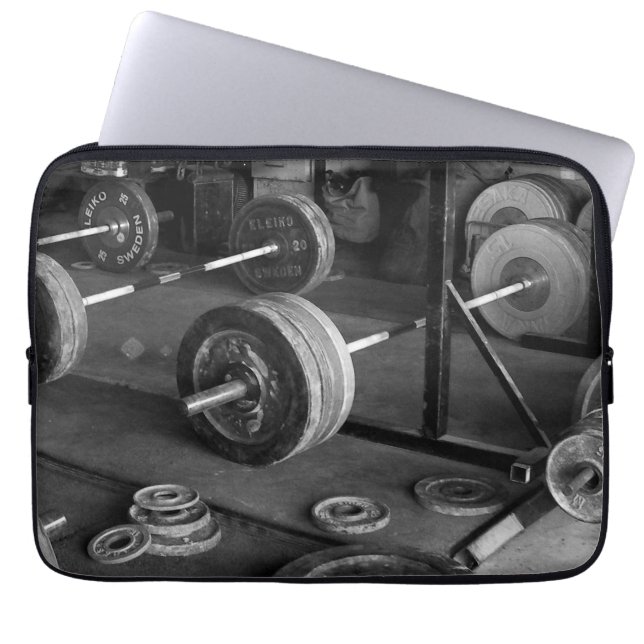 Capa Para Notebook TERAPIA (Barbells) - "Levantamento de peso" Motiva (Frente)
