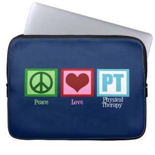 Capa Para Notebook Terapia física Blue Peace Love PT
