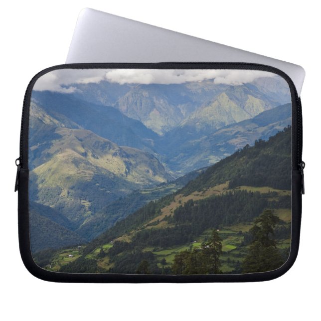 Capa Para Notebook Terras agrícolas e aldeia no Himalaia (Frente)