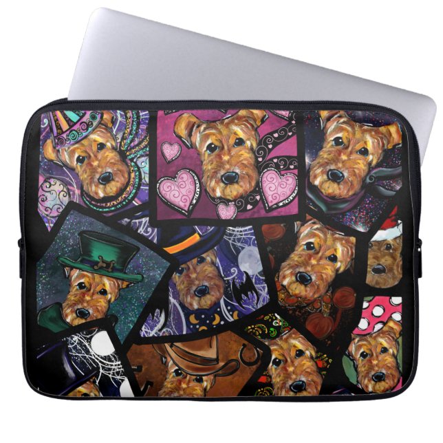 CAPA PARA NOTEBOOK TERRIER AIREDALE (Frente)