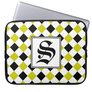 Capa Para Notebook Teste padrão #1 do diamante Monogrammed