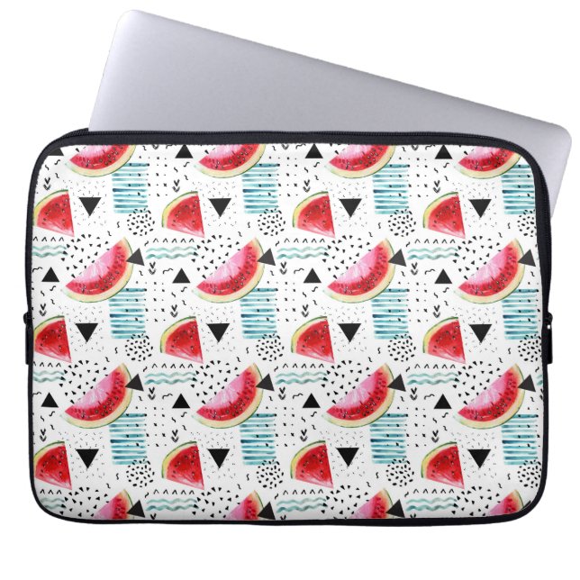 Capa Para Notebook Teste padrão abstrato da melancia (Frente)