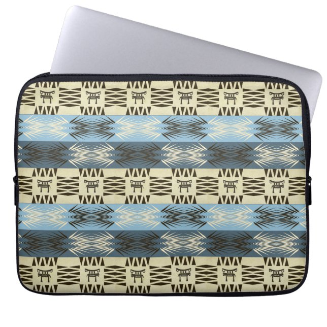 Capa Para Notebook teste padrão africano tribal étnico (Frente)
