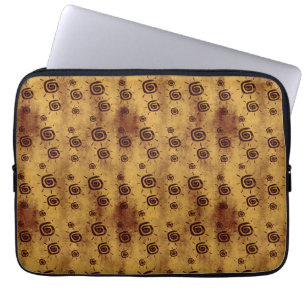 Capa Para Notebook Teste padrão amarelo sujo de Sun