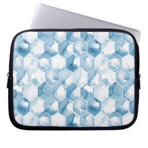 Capa Para Notebook Teste padrão azul macio de Canotype da aguarela