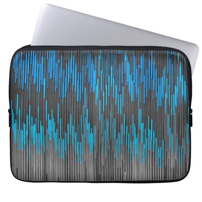 Capa Para Notebook Teste padrão brilhante na moda de Chevron do (Frente)
