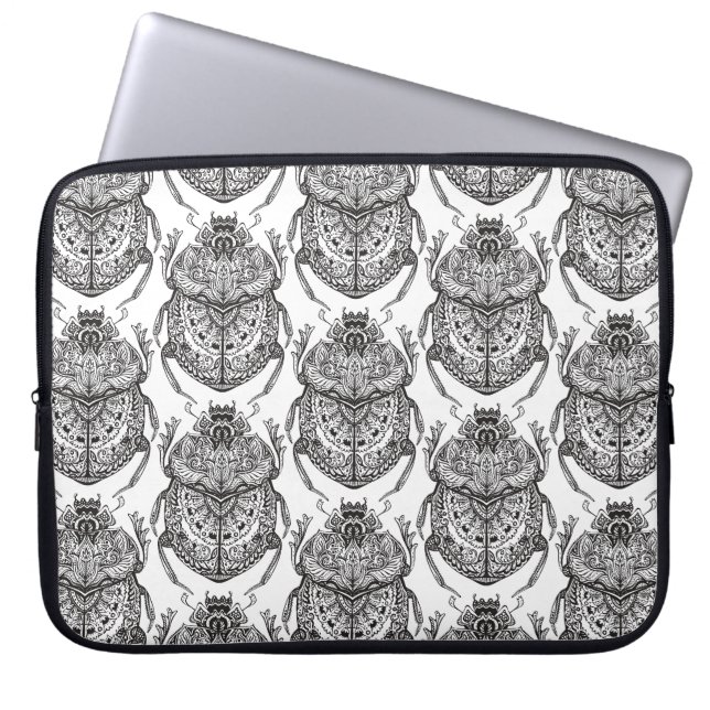 Capa Para Notebook Teste padrão com Doodle da mão (Frente)