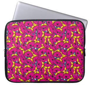 Capa Para Notebook Teste padrão cor-de-rosa brilhante pequeno da