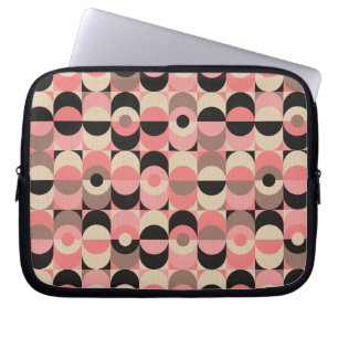Capa Para Notebook Teste padrão cor-de-rosa moderno do meio século
