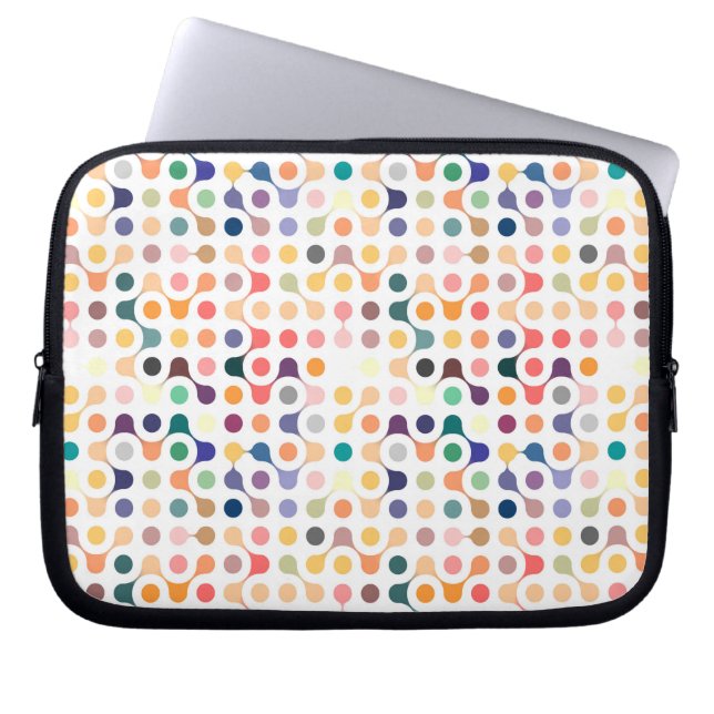 Capa Para Notebook Teste padrão da estrutura molecular (Frente)