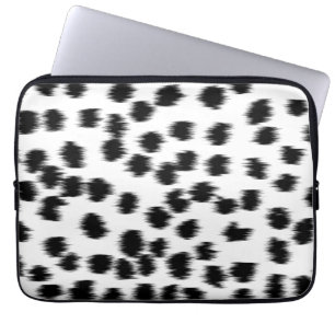 Capa Para Notebook Teste padrão Dalmatian preto e branco do impress