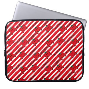 Capa Para Notebook Teste padrão das listras do vermelho do Sr. Forte