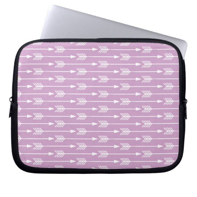 Capa Para Notebook Teste padrão das setas da lavanda (Frente)