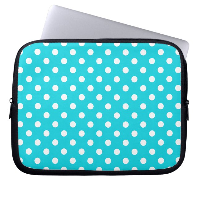 Capa Para Notebook Teste padrão de bolinhas do Aqua (Frente)
