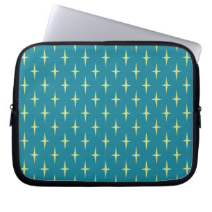 Capa Para Notebook Teste padrão de estrela retro da idade atômica