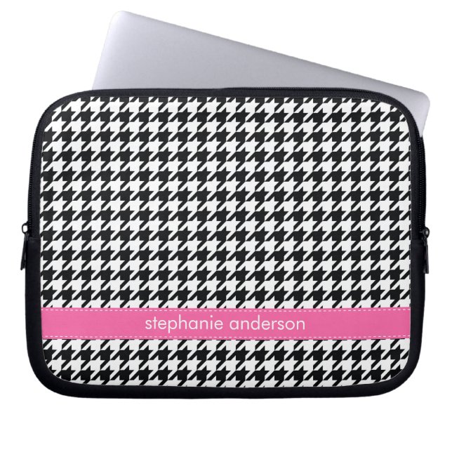 Capa Para Notebook Teste padrão de Houndstooth (Frente)