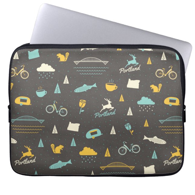 Capa Para Notebook Teste padrão de Portland, Oregon (Frente)