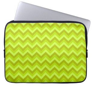 Capa Para Notebook Teste padrão de ziguezague do verde limão