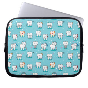 Capa Para Notebook Teste padrão dental bonito