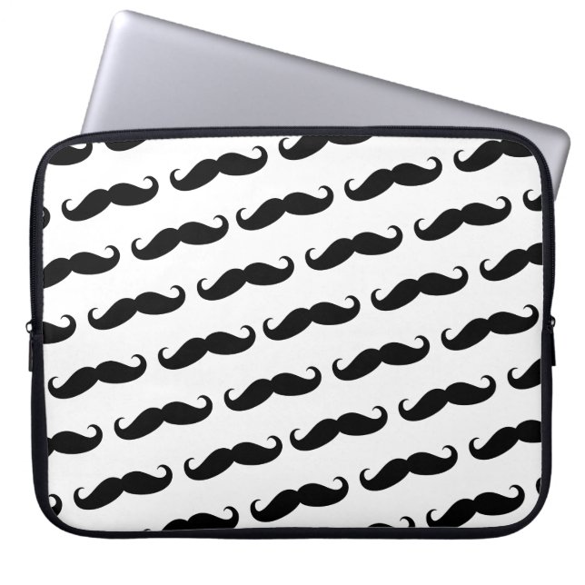 Capa Para Notebook Teste padrão engraçado do bigode (Frente)
