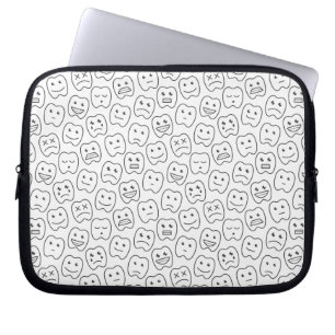Capa Para Notebook Teste padrão feliz dos dentes