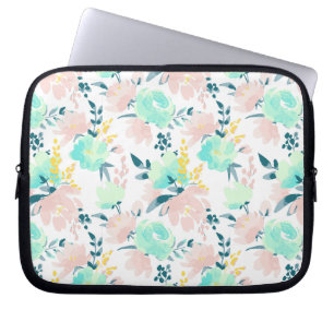 Capa Para Notebook Teste padrão floral da aguarela