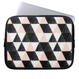 Capa Para Notebook Teste padrão geométrico tirado mão do triângul