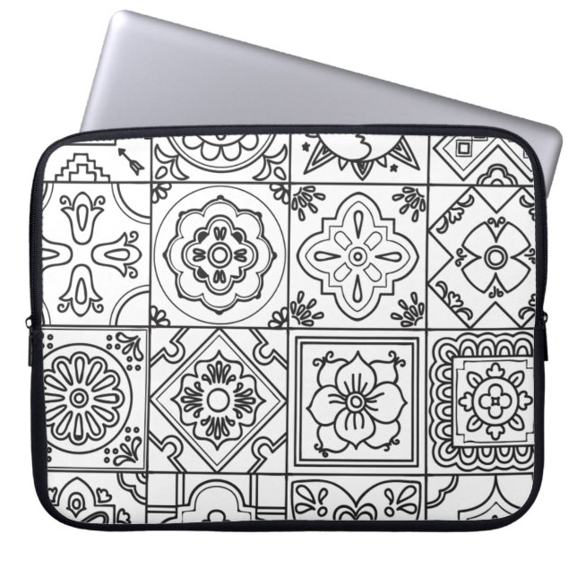 Capa Para Notebook Teste padrão inspirado de Talavera (Frente)
