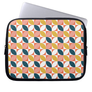 Capa Para Notebook Teste padrão moderno da folha do meio século