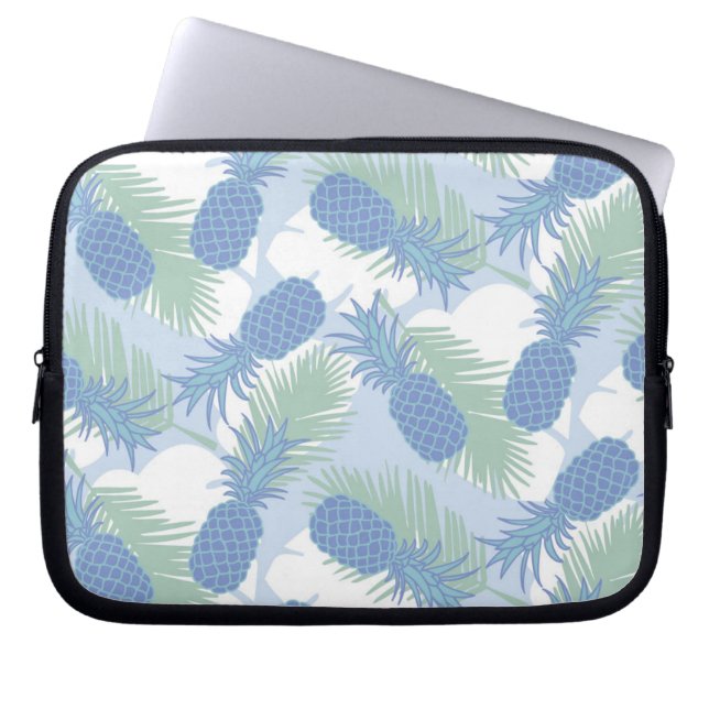 Capa Para Notebook Teste padrão Pastel tropical do abacaxi (Frente)