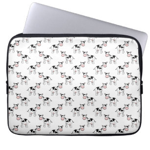Capa Para Notebook Teste padrão preto e branco da vaca