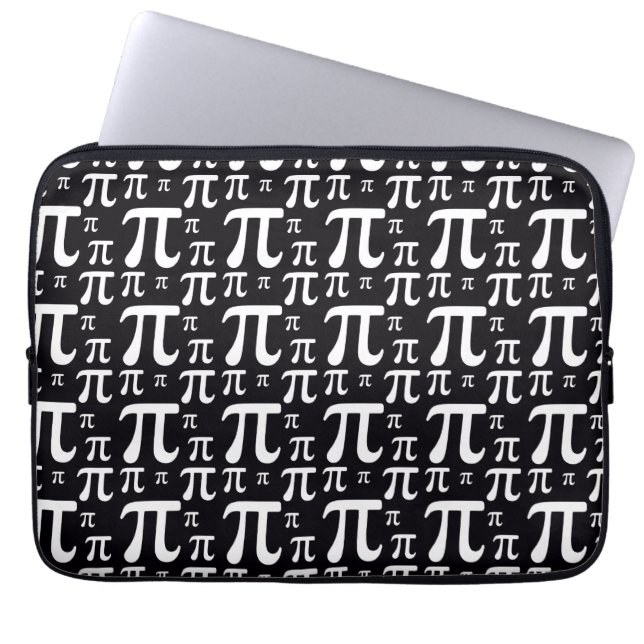 Capa Para Notebook Teste padrão preto e branco do Pi (Frente)