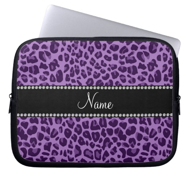 Capa Para Notebook Teste padrão roxo conhecido personalizado do (Frente)