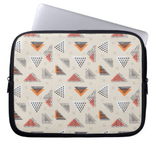 Capa Para Notebook Teste padrão tirado do triângulo mão geométric