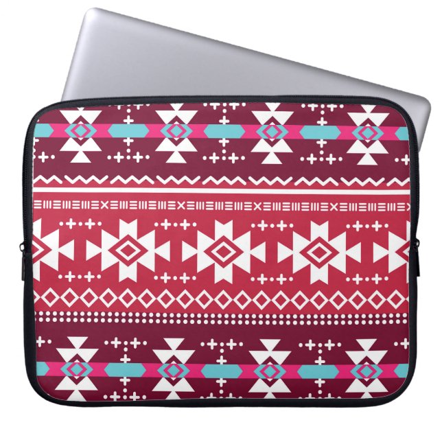 Capa Para Notebook Teste padrão tribal sem emenda asteca tradicional (Frente)
