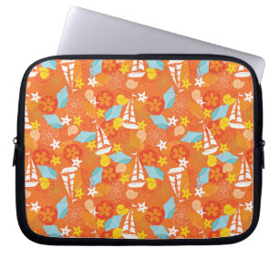 Capa Para Notebook Teste padrão tropical do veleiro