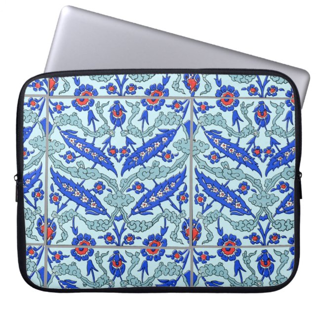 Capa Para Notebook Teste padrão turco 15" do azulejo da beira de (Frente)
